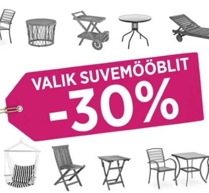 Stiilne suvemööbel loob aias meeleolu, valik mööblit -30% kuni 24.06 Stiilne suvemööbel loob aias meeleolu, valik mööblit -30% kuni 24.06