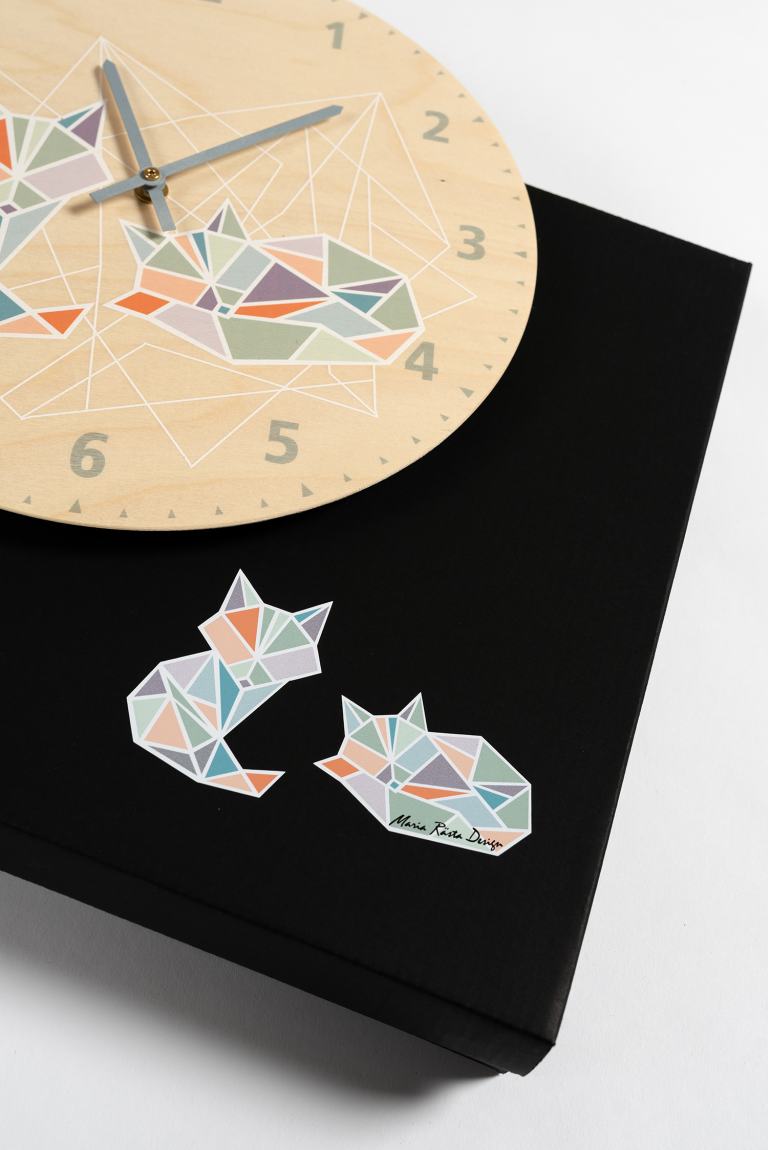 Seinakell Origami - eristuv lahendus lapse tuppa Seinakell Origami - eristuv lahendus lapse tuppa