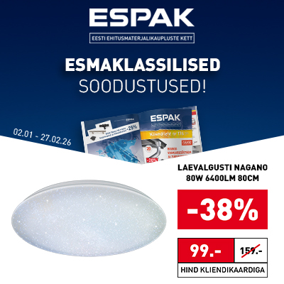 Espaki värske kliendileht 176. Soodustused kuni 27.02.2026
