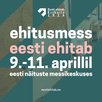 Eesti Ehitab 2026 toimub 09 - 11. aprillil Tallinnas messikeskuses. Otsa pilet siit!