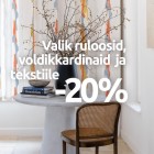 Sunorek: Valik voldikkardinad, ruloosid ja tekstiile -20%