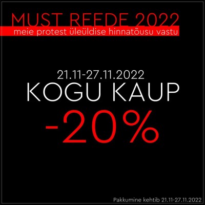 Moonavoor Sisustus: Must Reede ei ole veel kunagi olnud nii pöörane kui aastal 2022! Moonavoor Sisustus: Must Reede ei ole veel kunagi olnud nii pöörane kui aastal 2022!