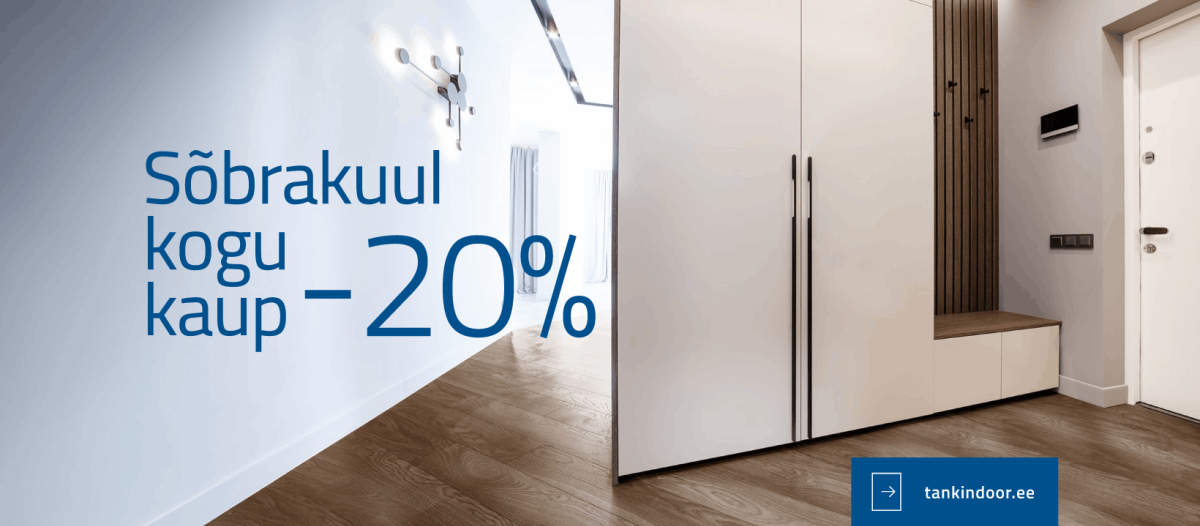 Tank Indoor: Sõbrakuul on kogu kaup 20% soodsam