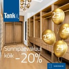 Tank Indoor sünnipäevakuul kogu kaup -20% 