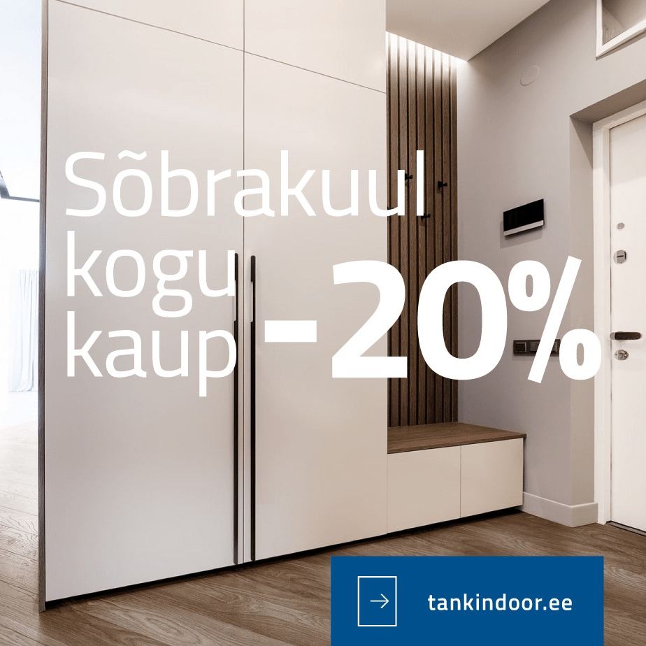 Tank Indoor garderoobid ja erilahendused märtsis -20% soodsamad