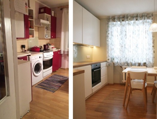 Pilt 9 - Köök enne ja pärast