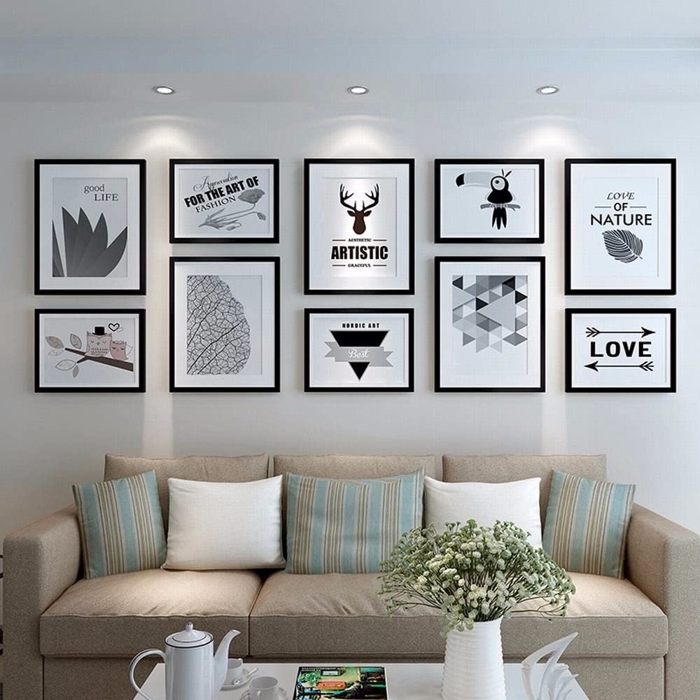 Kuidas paigutada pildid seinale grupina?