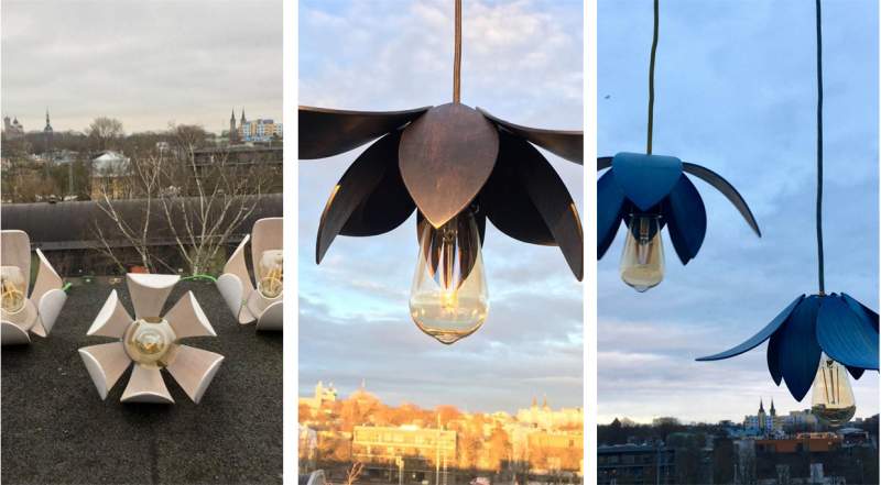 Painutatud puidust valgustid uBent - ainulaadne Eesti käsitöö