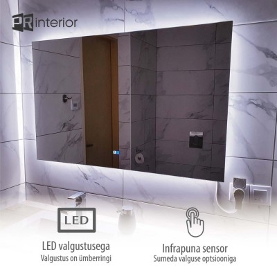 LED peegel - infrapunasensori lisamise võimalus koos sumeda valguse võimalusega. - 1