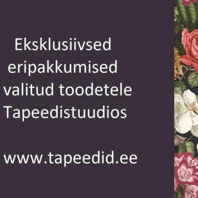 Tapeedistuudios on oktoobri lõpuni palju hinnasoodustusi! Tapeedistuudios on oktoobri lõpuni palju hinnasoodustusi!