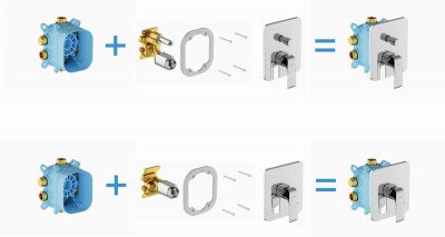 R-box lihtsustab juurdepääsu seina sisse monteeritud segisti osadele