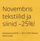 Avaekspertides tekstiilid ja siinid -25%!