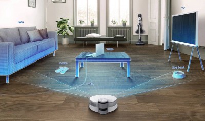 Robottolmuimeja kasutab esikaamerat ning 3D sensorit koostöös tehisintellektiga protsessoriga, et tuvastada enda teele jäävaid objekte. - 1