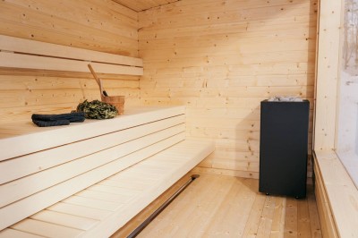 CORE black heleda viimistlusega saunas - 2