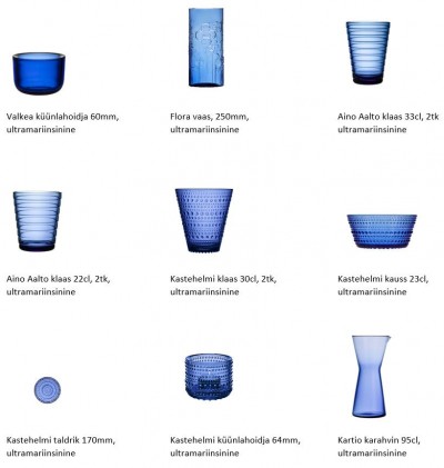 Iittala 2023. aasta klaasivärvides tooted - 1