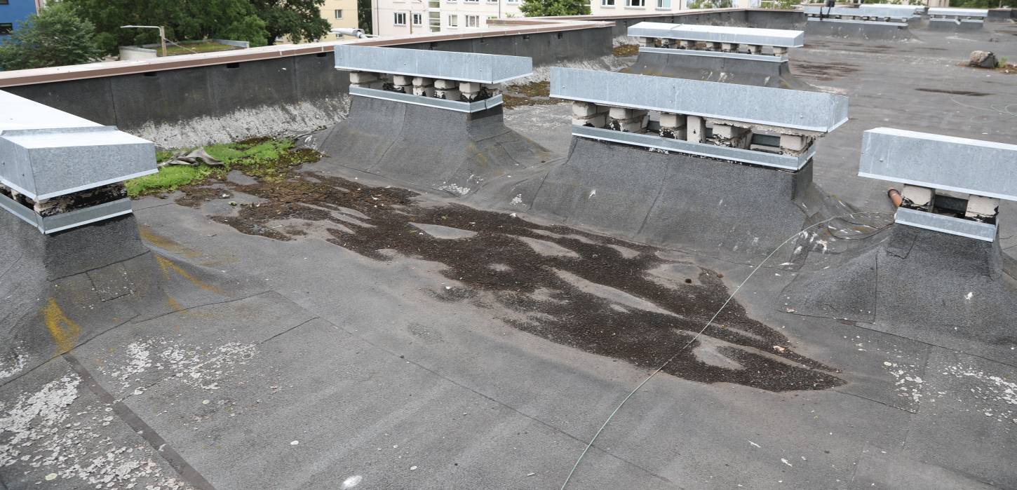 Halvasti õnnestunud katuse remondilahendus ja halb hooldus on viinud katuse enneaegselt kapitaalse remondi vajaduseni. Foto Alo Karu