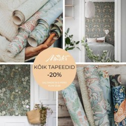 Mustri tapeedid salongides ja e-poes -20% kuni 23.06