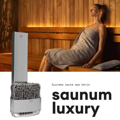 Saunum Luxury - suurema sauna spa keris! Saunum Pro Experience on uuenduslik keris-saunakliimaseade, mis on mõeldud intensiivsema kasutusega leiliruumide jaoks.