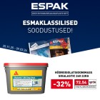 Espaki pakkumised EHITUSKEEMIALE kuni 09.03. Kliki tootele ja osta kohe!