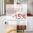 Mardom Decor dekoratiivliistud, rosetid ja erinevad seinapaneelid -15%