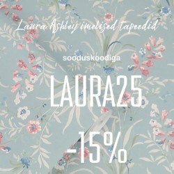 Tapeedistuudios Laura Ashley tapeedid -15% kuni 31.05