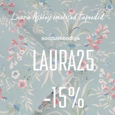 Tapeedistuudios Laura Ashley tapeedid -15% kuni 31.05