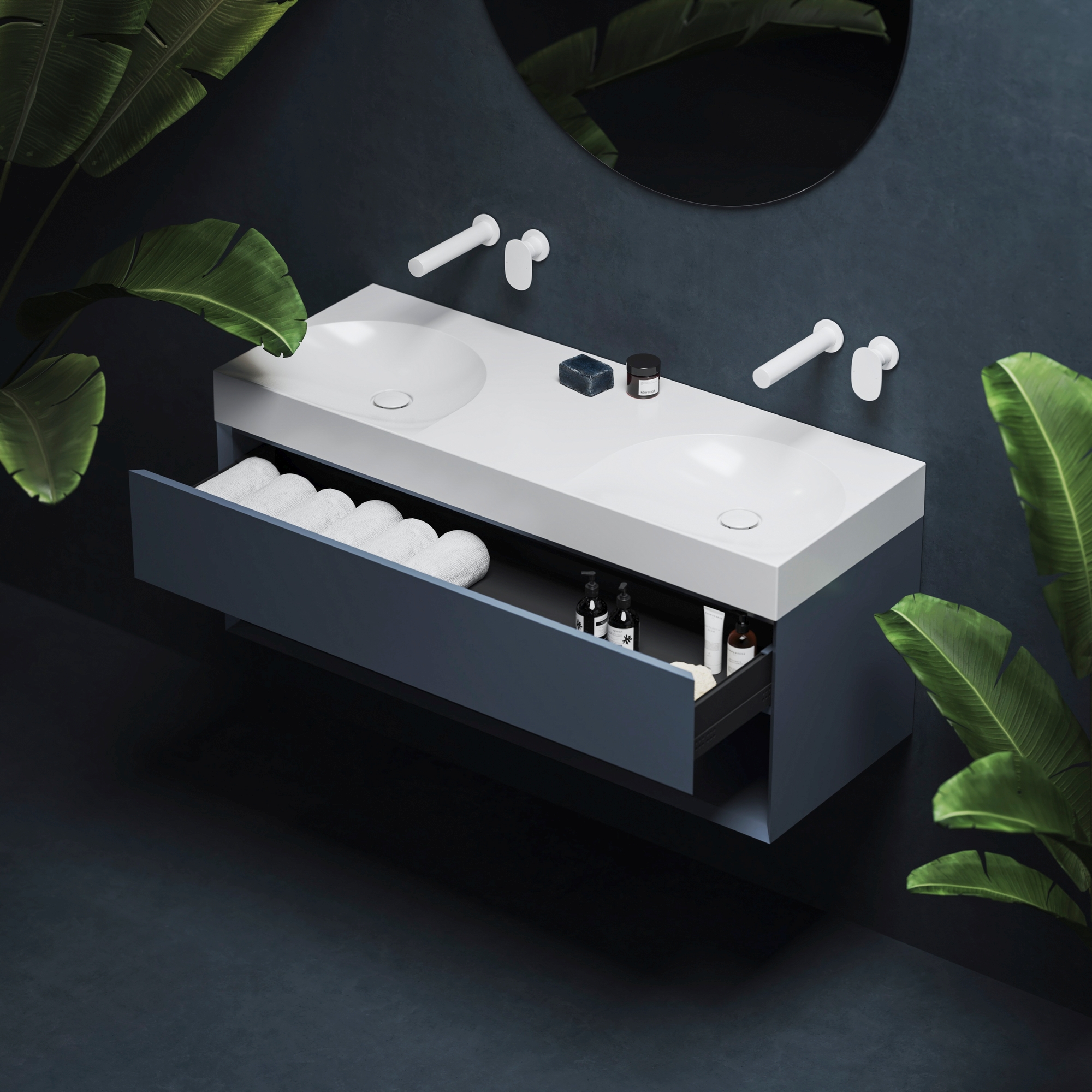 Ravak Lite – uus ja mitmekülgne vannitoamööbli seeria valatud marmorist valamutega