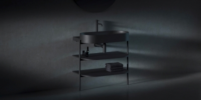 New Yard – minimalistlik valamuriiul väikestele ja avaratele õhulisust hindavatele ruumidele