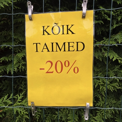 Vääna Puukoolis kõik taimed –20%