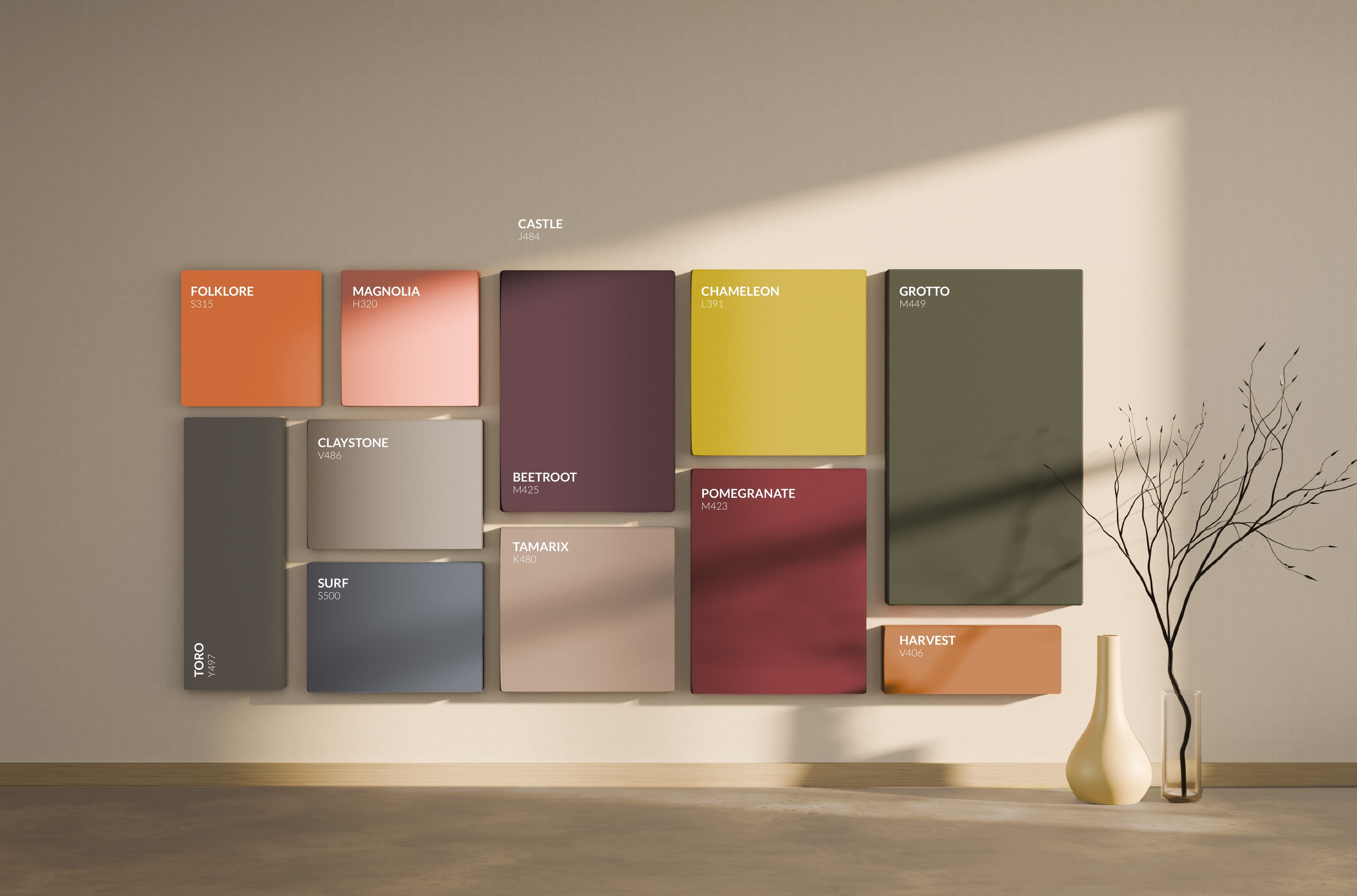 Tikkurila aasta värv 2026 on nüansirikas kollakasroheline toon L396 Chameleon 1