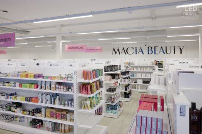 LED valgustid Macta Beauty kontorisse, lattu ja poodi