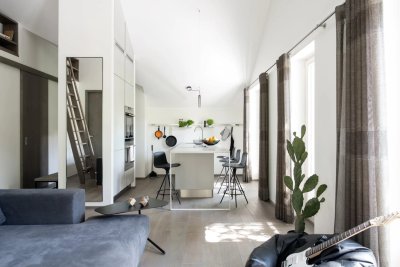 9 - Väike loft, Kalamaja, sisearhitekt Aet Piel (Aet Piel Disain), arhitektid KUU, Tallinn, Eesti, 2018, foto Terje Ugandi