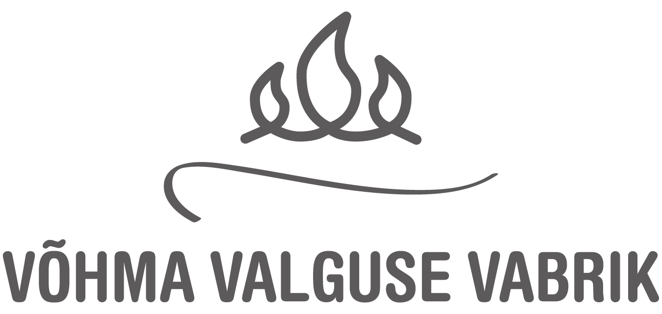 VÕHMA VALGUSEVABRIK kynttilät logo