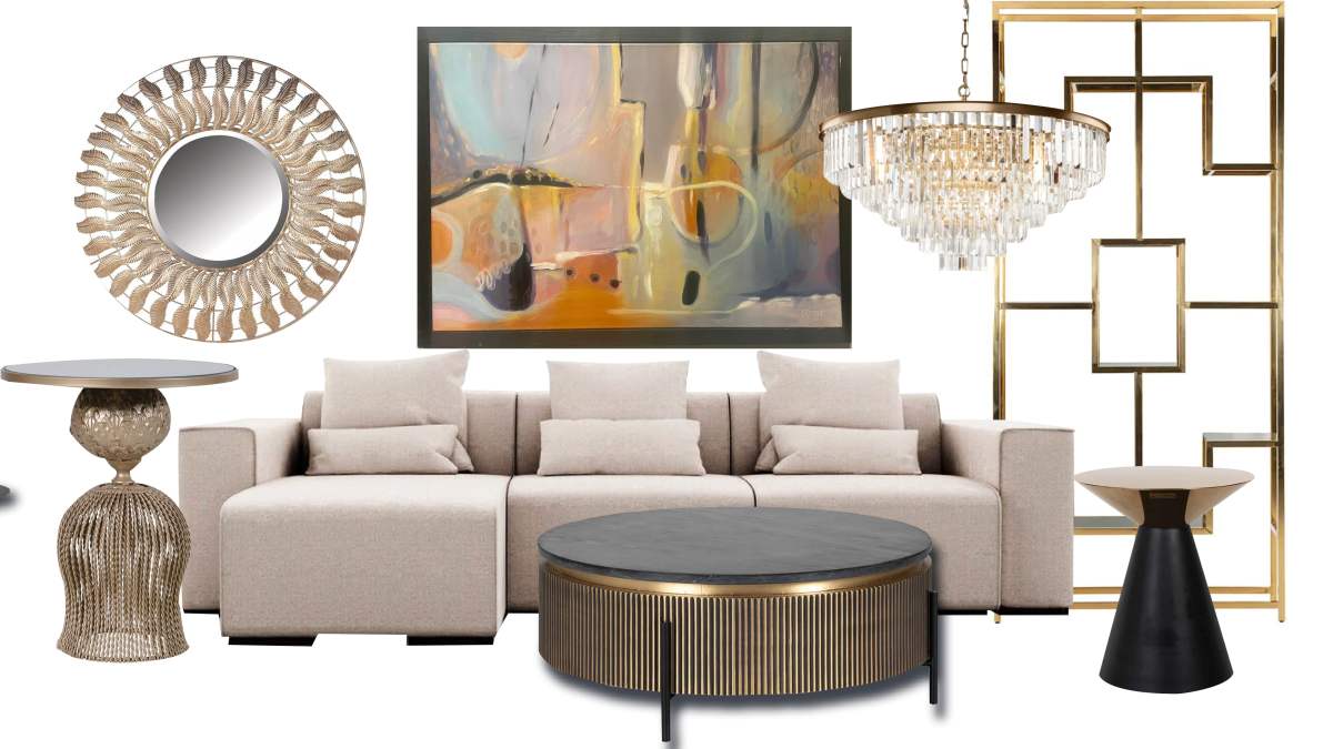 Moodboard – inspiratsioonitahvel 1 - elutuba - U&K Interiors