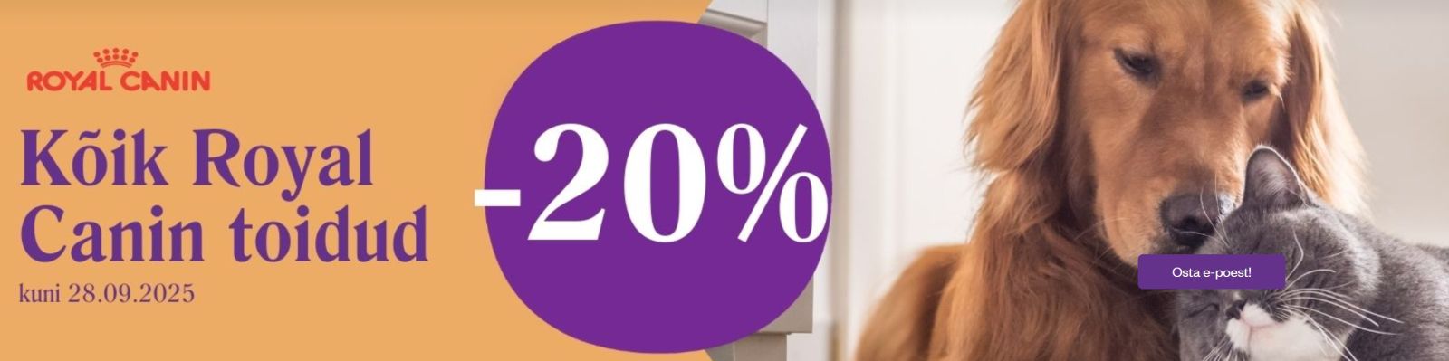 Kõik Royal Canin toidud -20%!